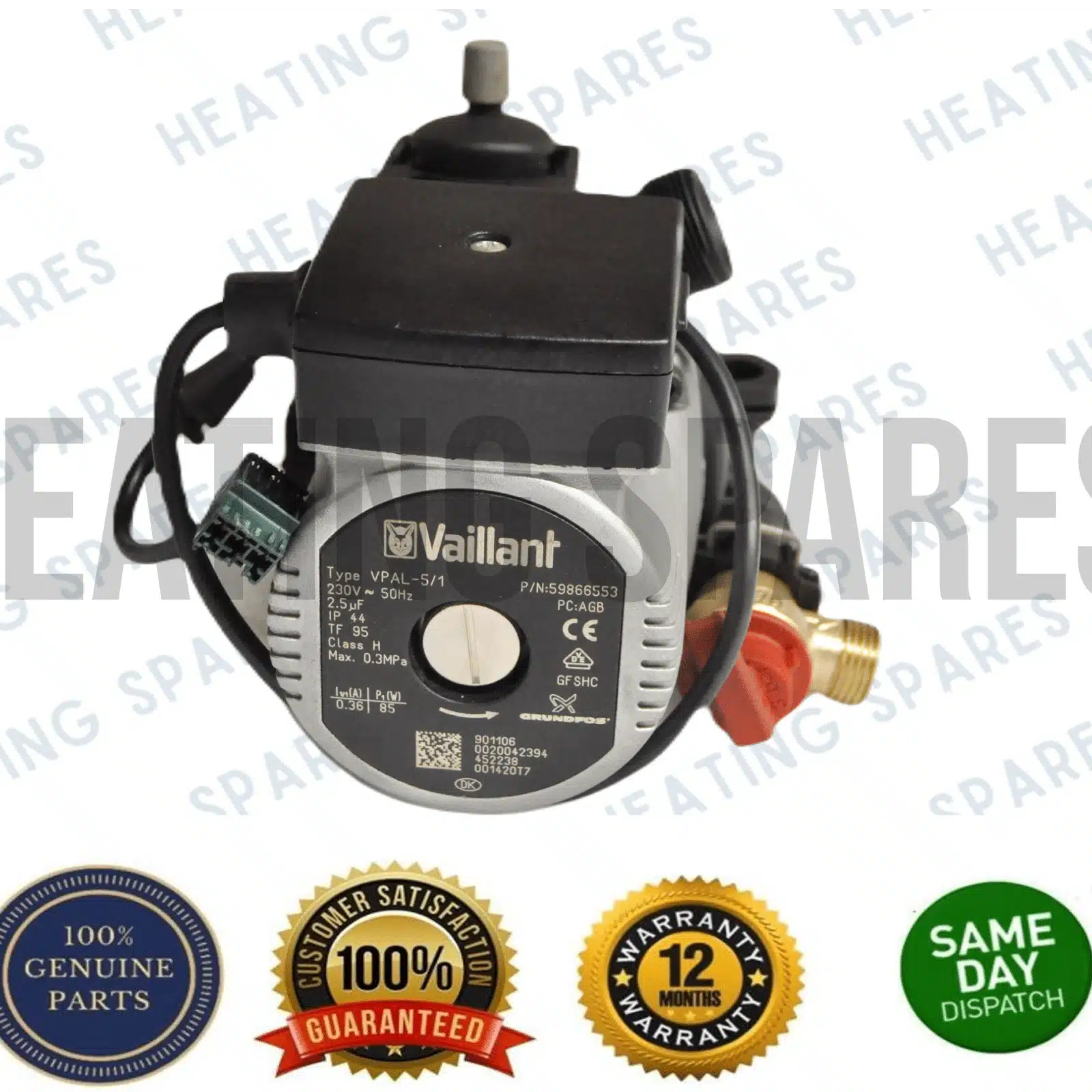 Pompe Circulateur Vaillant 0010030632, Neuve, Pour Chaudière VUW 296, Origine Allemagne