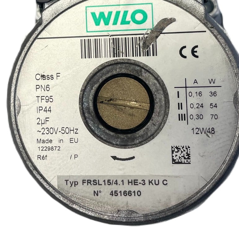Wilo Circulation Pump 4516610 FRSL15/4.1 HE-3 - Image 2